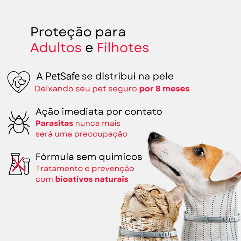 Coleira Anti Pulgas e Carrapatos - PetSafe [8 Meses de Proteção] - Llys Store