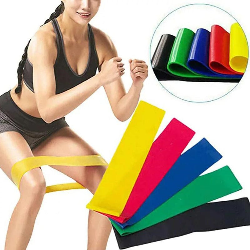 Kit 5 Faixas Elásticas Para Exercícios Multifuncional - Llys Store